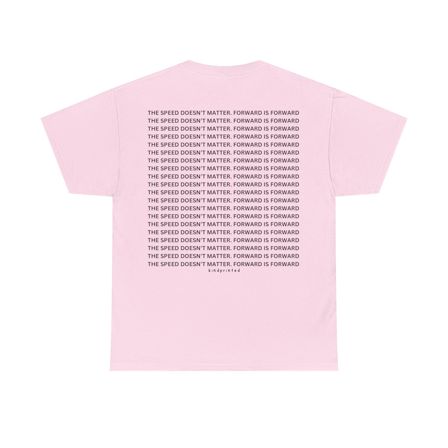 Inspirational Unisex Heavy Cotton Tee - 'The Speed Doesn't Matter, Forward is Forward' Motivational Shirt