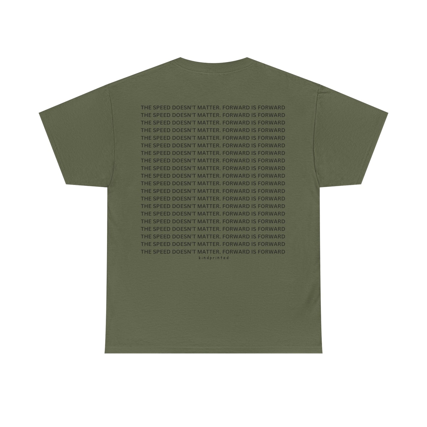 Inspirational Unisex Heavy Cotton Tee - 'The Speed Doesn't Matter, Forward is Forward' Motivational Shirt