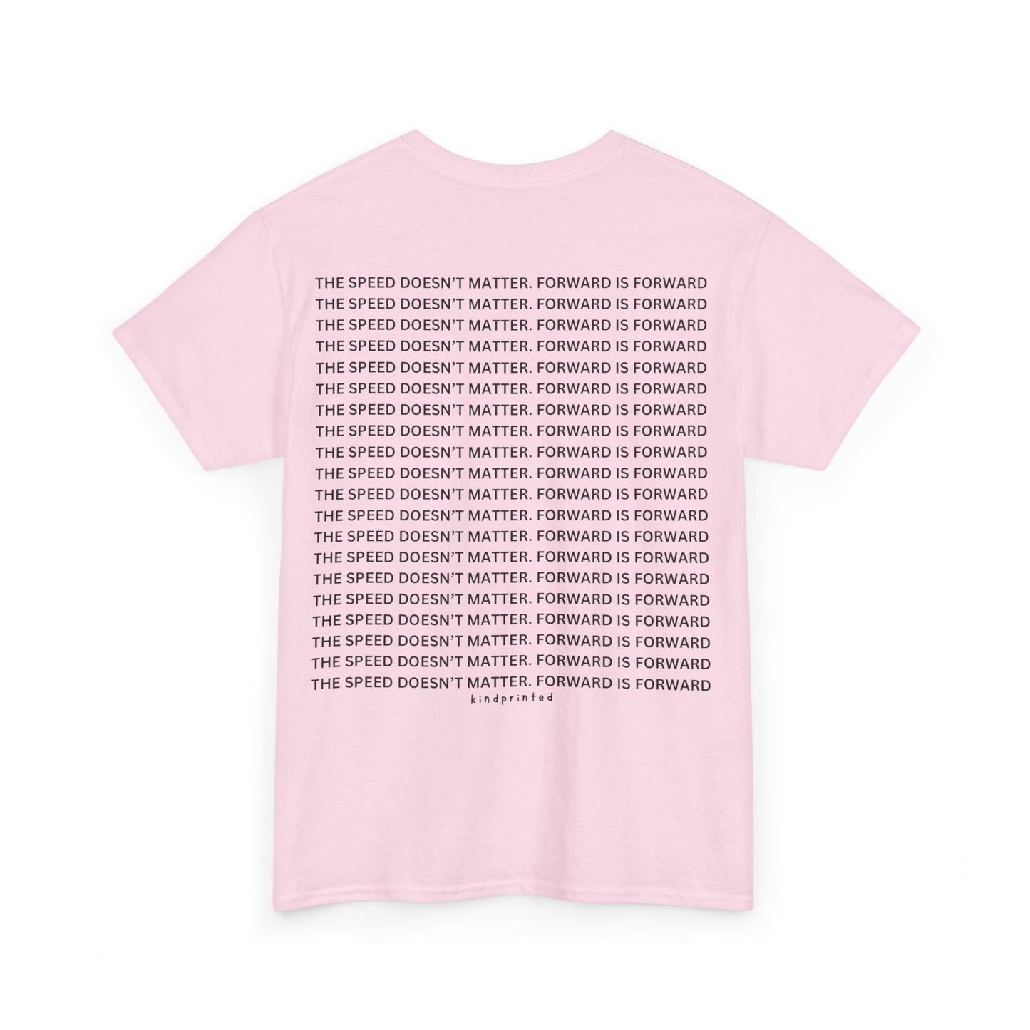 Inspirational Unisex Heavy Cotton Tee - 'The Speed Doesn't Matter, Forward is Forward' Motivational Shirt