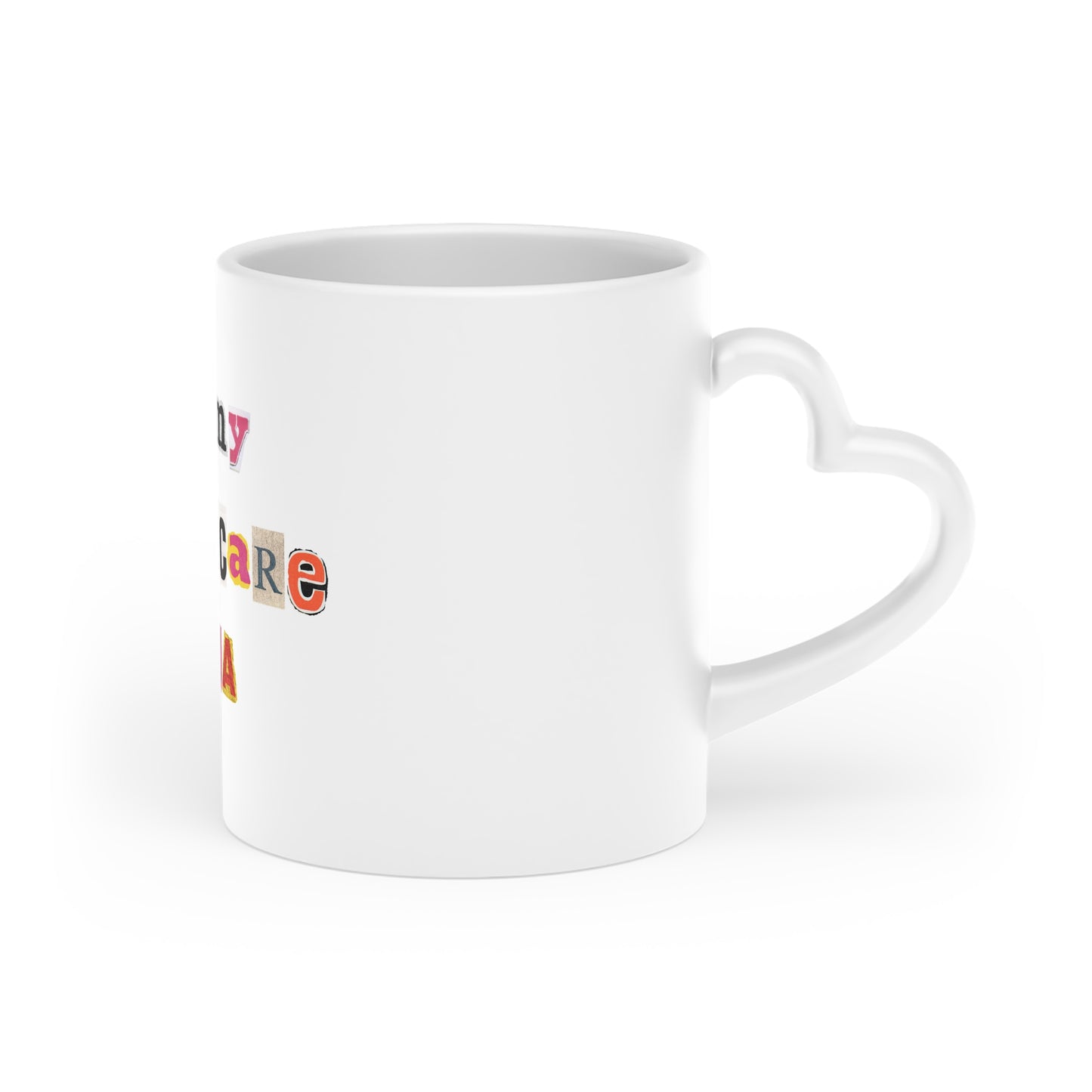 Heart-Shaped "In My Self Care Era" Mug - Perfect Gift for Self-Care Lovers
