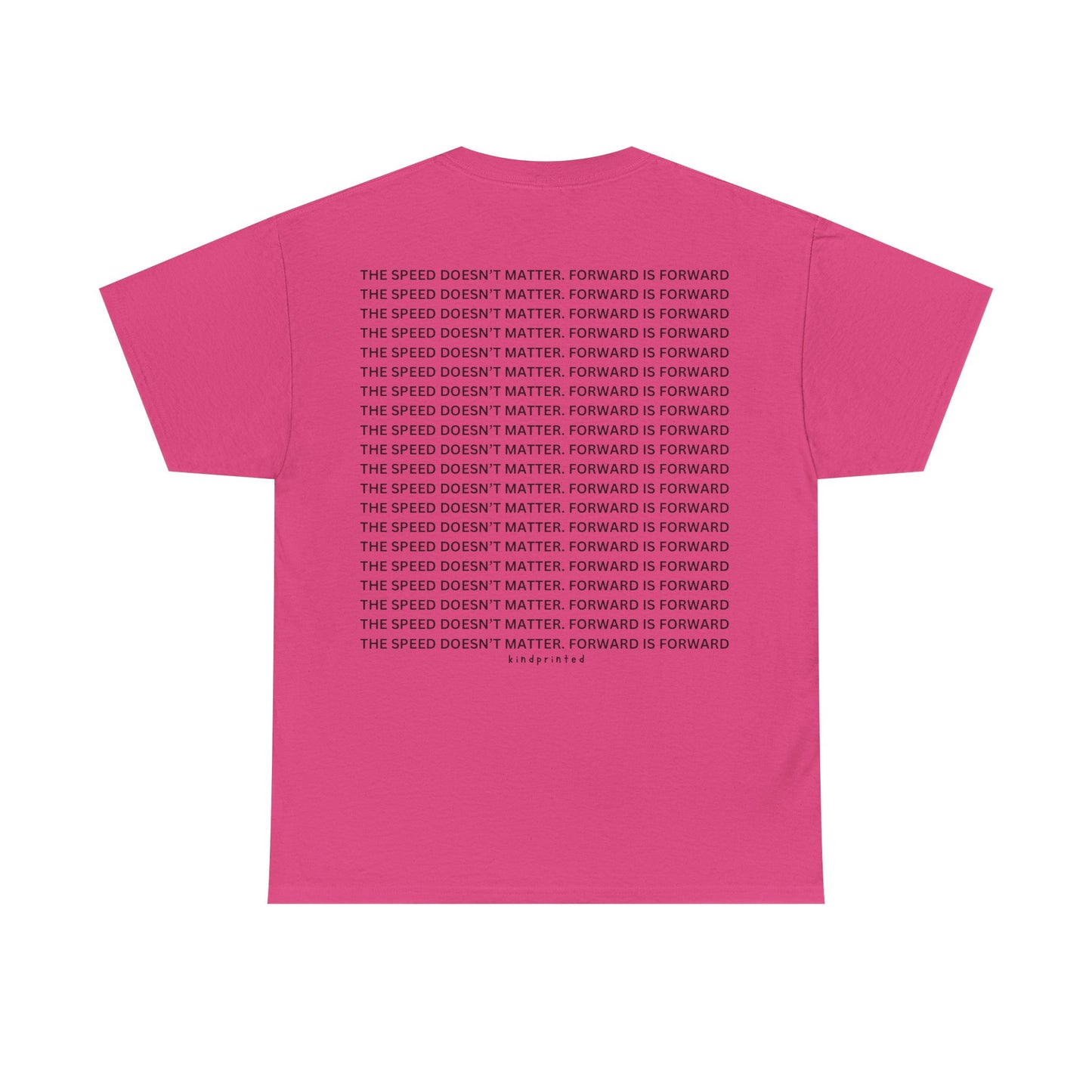 Inspirational Unisex Heavy Cotton Tee - 'The Speed Doesn't Matter, Forward is Forward' Motivational Shirt