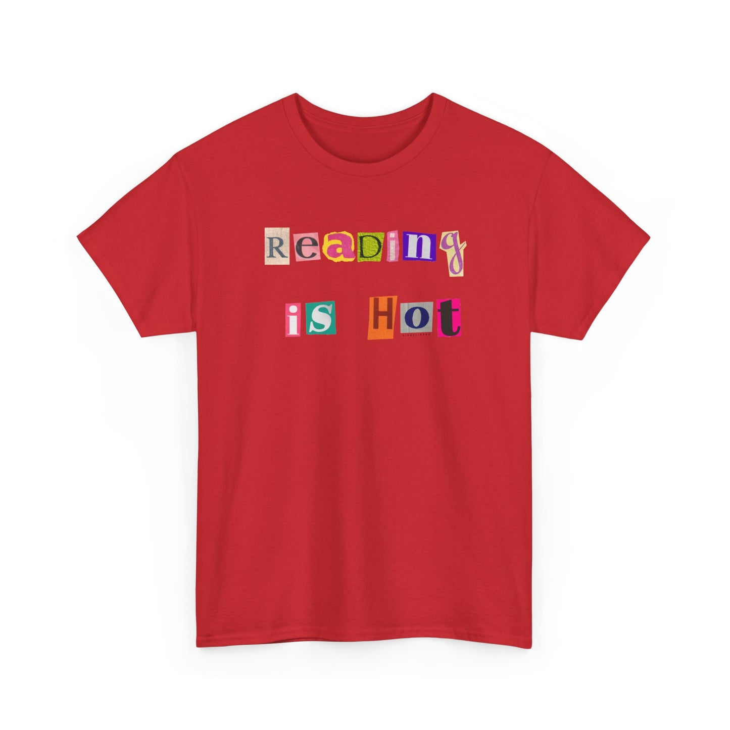"Reading Is Hot" Unisex Heavy Cotton Tee - Perfect for Book Lovers