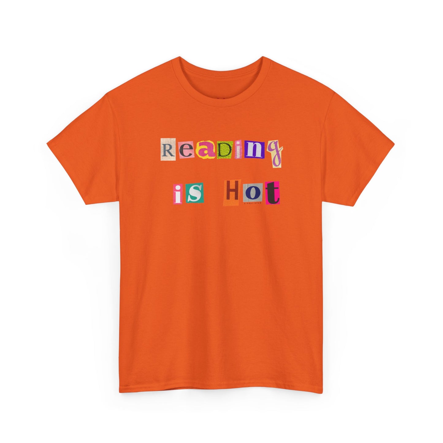 "Reading Is Hot" Unisex Heavy Cotton Tee - Perfect for Book Lovers