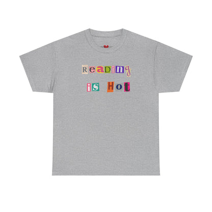 "Reading Is Hot" Unisex Heavy Cotton Tee - Perfect for Book Lovers