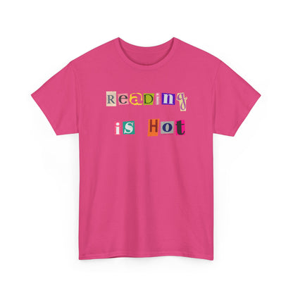 "Reading Is Hot" Unisex Heavy Cotton Tee - Perfect for Book Lovers