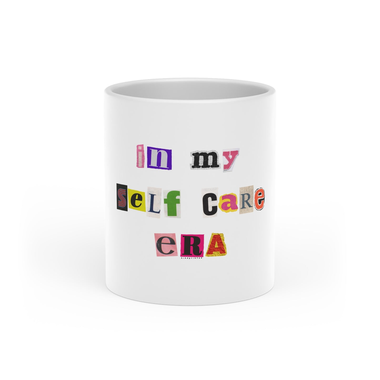 Heart-Shaped "In My Self Care Era" Mug - Perfect Gift for Self-Care Lovers