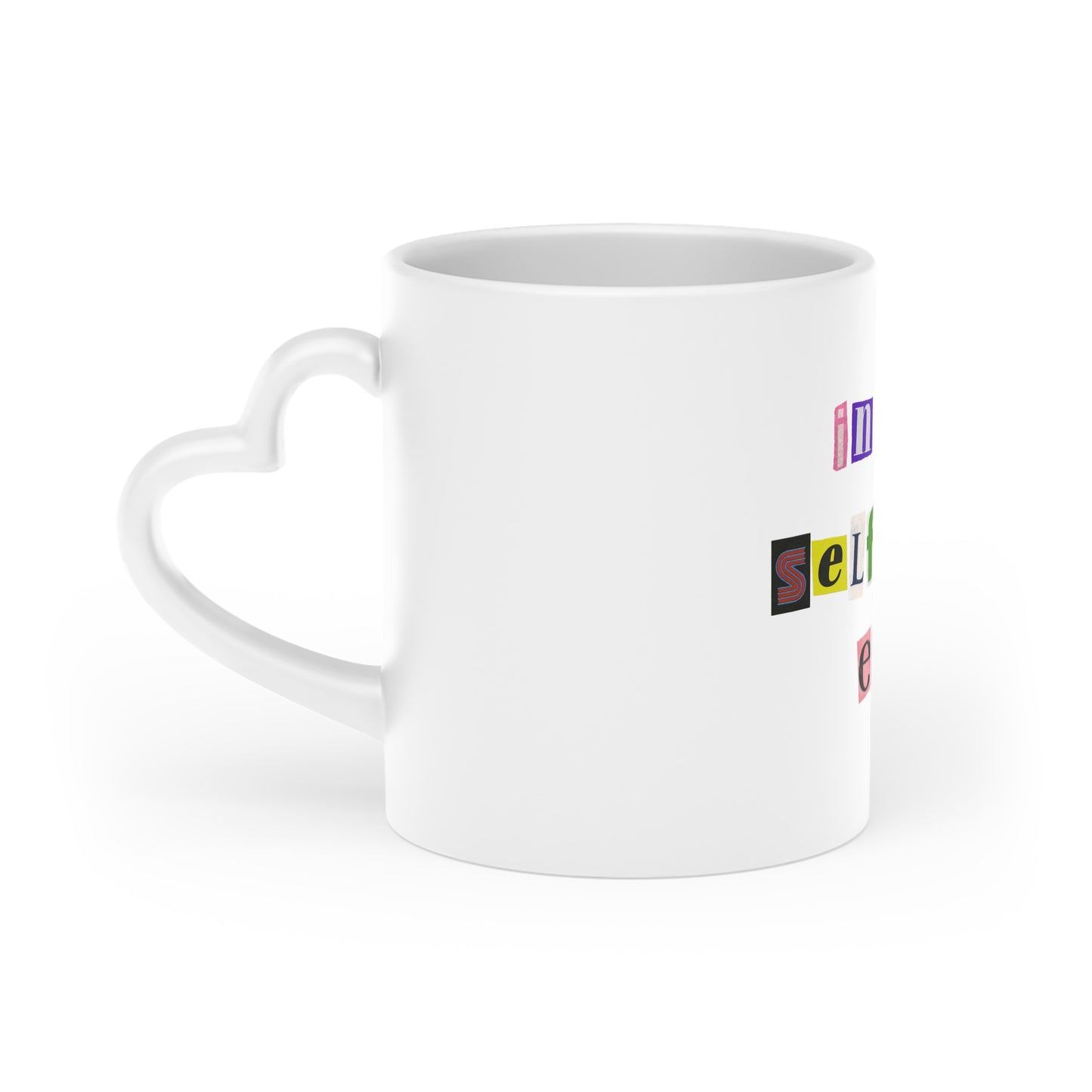 Heart-Shaped "In My Self Care Era" Mug - Perfect Gift for Self-Care Lovers