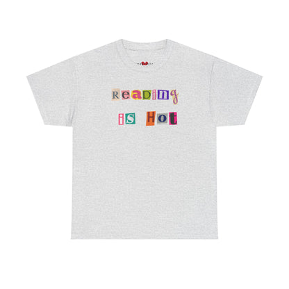 "Reading Is Hot" Unisex Heavy Cotton Tee - Perfect for Book Lovers