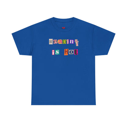 "Reading Is Hot" Unisex Heavy Cotton Tee - Perfect for Book Lovers