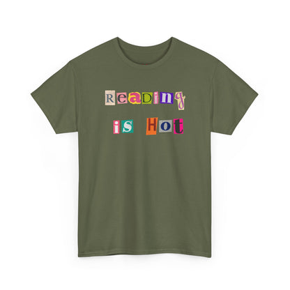 "Reading Is Hot" Unisex Heavy Cotton Tee - Perfect for Book Lovers