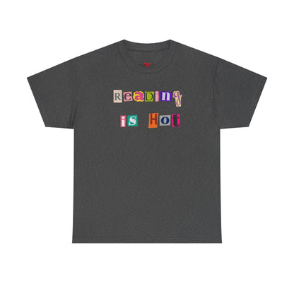 "Reading Is Hot" Unisex Heavy Cotton Tee - Perfect for Book Lovers