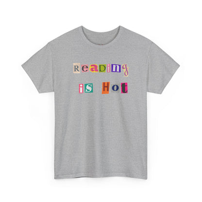"Reading Is Hot" Unisex Heavy Cotton Tee - Perfect for Book Lovers