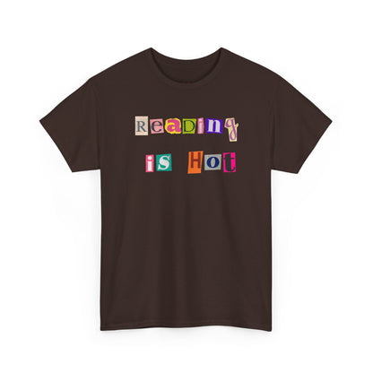 "Reading Is Hot" Unisex Heavy Cotton Tee - Perfect for Book Lovers