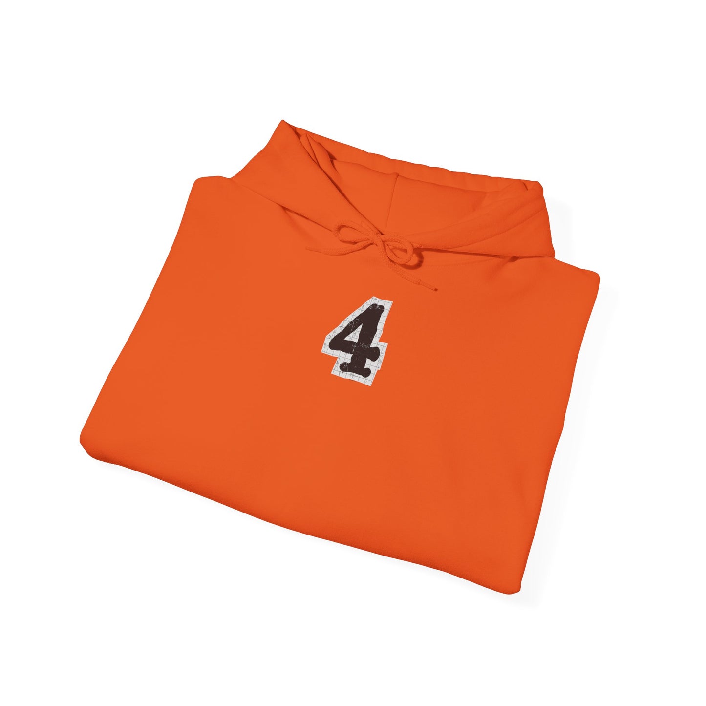 Chic "4" Unisex Hooded Sweatshirt with Bold Graphic Design