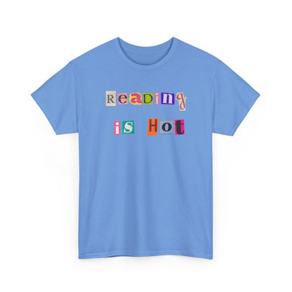 "Reading Is Hot" Unisex Heavy Cotton Tee - Perfect for Book Lovers