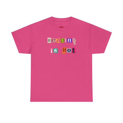 "Reading Is Hot" Unisex Heavy Cotton Tee - Perfect for Book Lovers