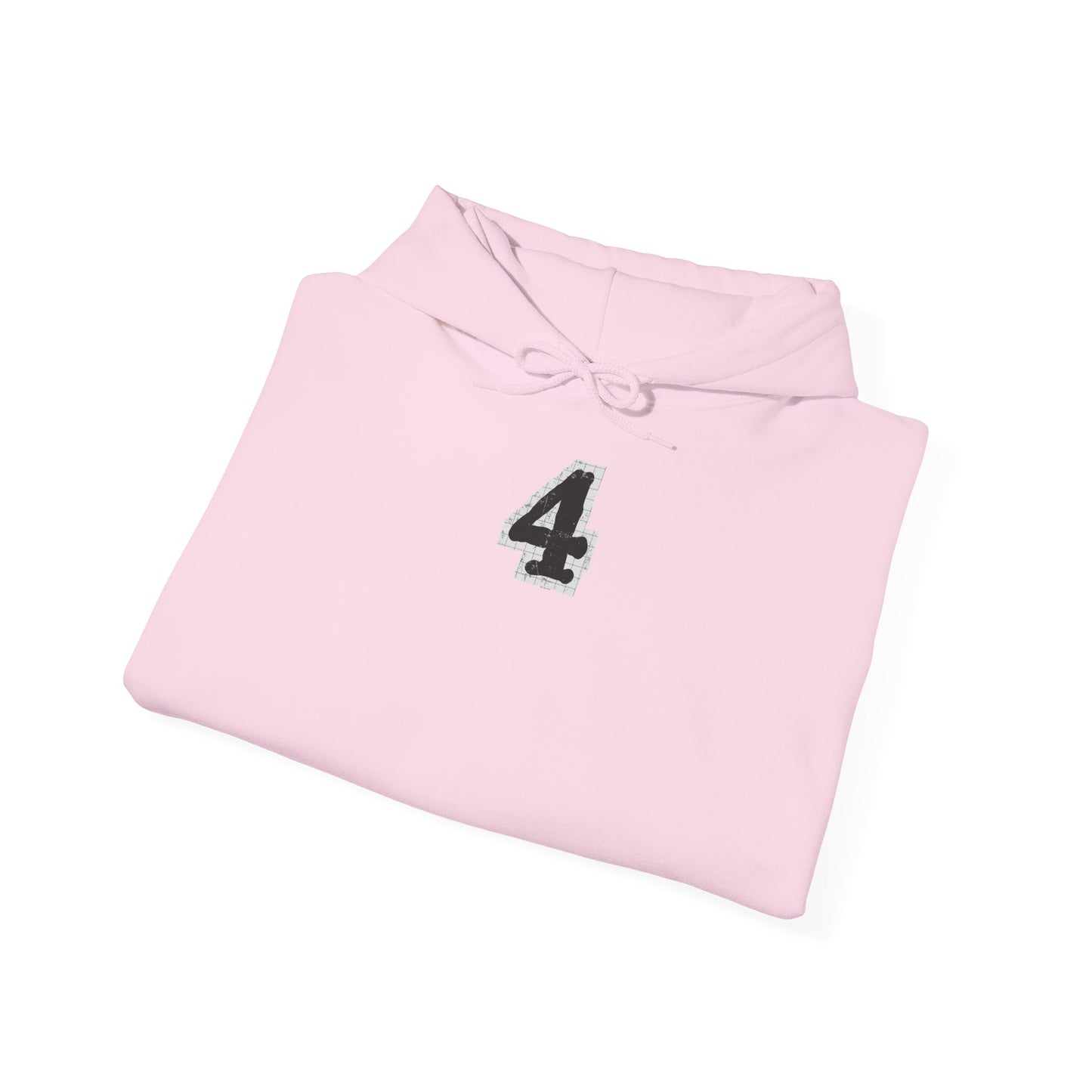 Chic "4" Unisex Hooded Sweatshirt with Bold Graphic Design