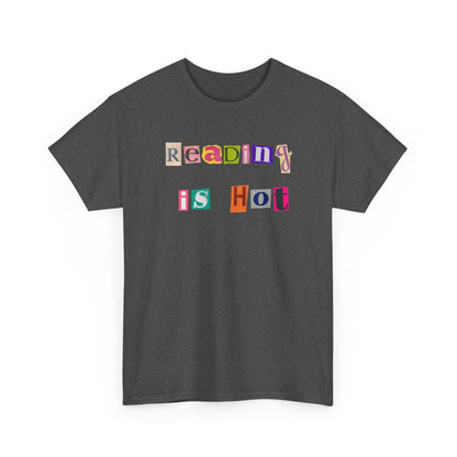 "Reading Is Hot" Unisex Heavy Cotton Tee - Perfect for Book Lovers