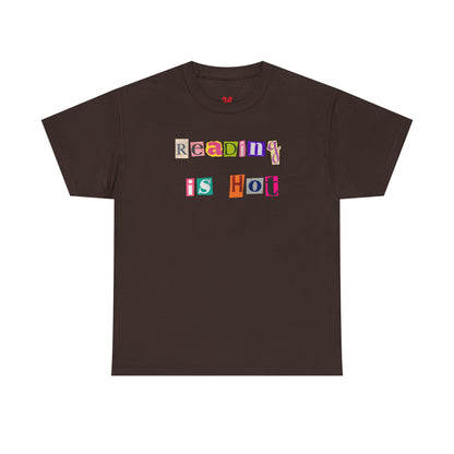 "Reading Is Hot" Unisex Heavy Cotton Tee - Perfect for Book Lovers